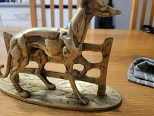 brass greyhound ornament