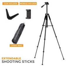 Telescopic shooting sticks