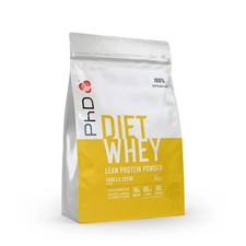 PhD Diet Whey High Protein Powder Mix Food Supplement, Vanilla Crème flavour 2kg