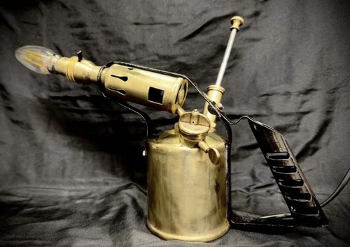 Vintage brass paraffin blow - brass,