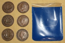 6 Shove Ha’penny board coins