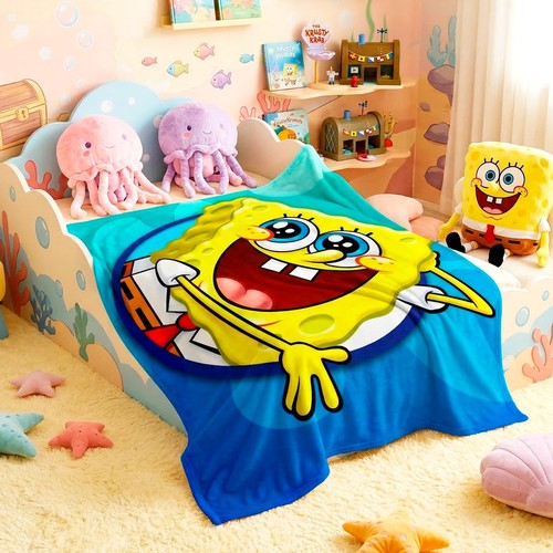 Spongebob printed flannel - printed,