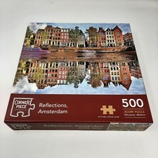 Corner piece 500 piece jigsaw puzzle  Reflections Amsterdam 48x35 Cm complete