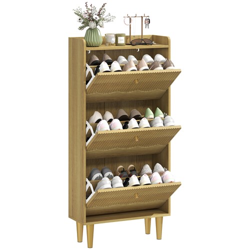 Homcom narrow shoe - homcom, cabinet