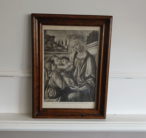 Vintage madonna child angels - madonna,