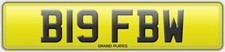BIG REG B19 FBW NUMBER PLATE INITIALS REGISTRATION ASSIGNED FREE NO FEES RARE FW