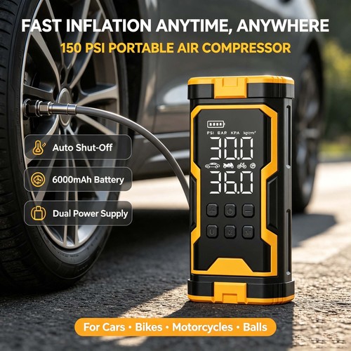 Car tyre inflator cordless - car,