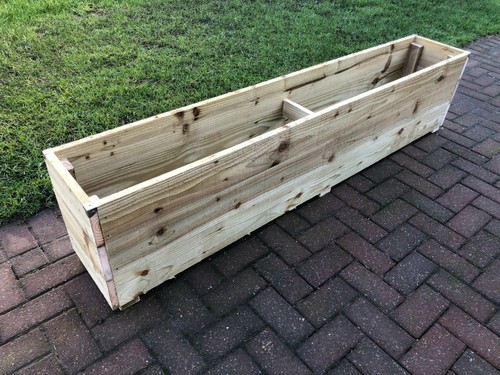 Wooden garden planter - wooden, 2ft