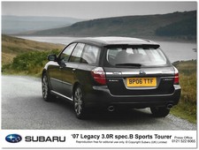 Subaru '07 Legacy 3.0R spec.B Sports Tourer. Press Release Photograph