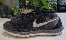 NIKE FREE 3.0 FLYKNIT TRAINERS. MENS SIZE 8 UK. OREO GREY/BLACK/WHT  *2015*