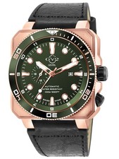 GV2 by Gevril Men's 4553 XO Submarine Swiss Automatic Date Rose Gold IP Watch