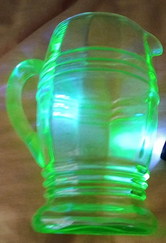 Uranium glass barrel - glass,
