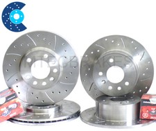 Vauxhall Cavalier Turbo Calibra 2.5 V6 FR RR PADS Drilled Grooved Brake Discs 