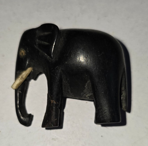 Vintage old carved ebony wood - vintage,