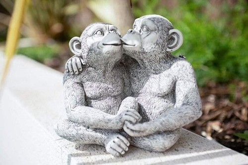 Garden ornaments stone effect - garden,