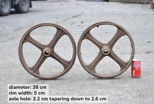pair of iron wheels shepherd /