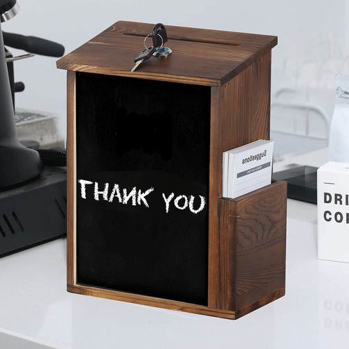Vintage wooden suggestion box - vintage,