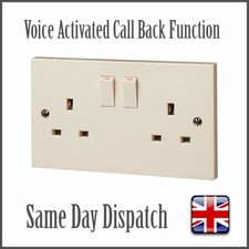 Wireless Audio GSM Bug Spy SIM Listening Device Mains Plug Socket Surveillance