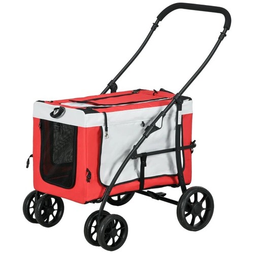 Pawhut foldable trolley pet - pawhut,