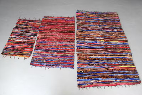 Indian rag rug asian cotton - indian,