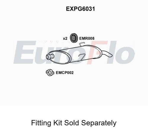 Rear muffler silencer insert - silencer,