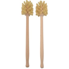 Toilet Brush, 2 Pack Wood