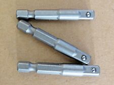 3 X 1/4" SQUARE DRIVE TO 1/4" HEX ADAPTER 50MM CHROME VANADIUM SUPPLIED LOOSE
