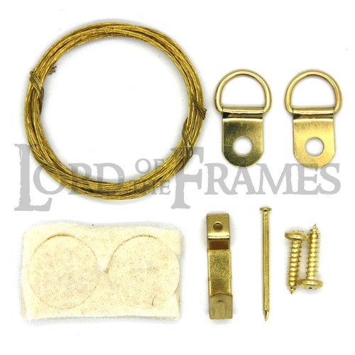Brass single ring picture - single,