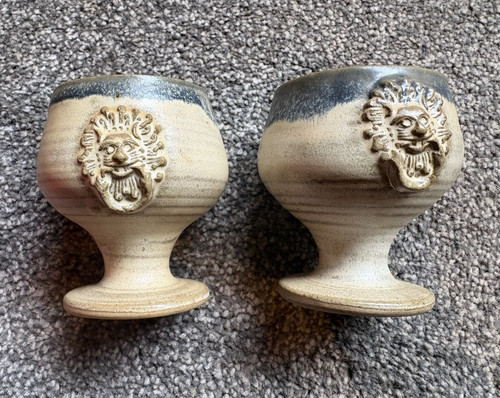 Pair vintage tremar pottery - vintage,