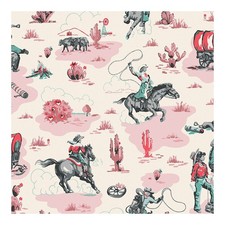 Cath Kidston Cowgirls Wallpaper | Pink Kids Design