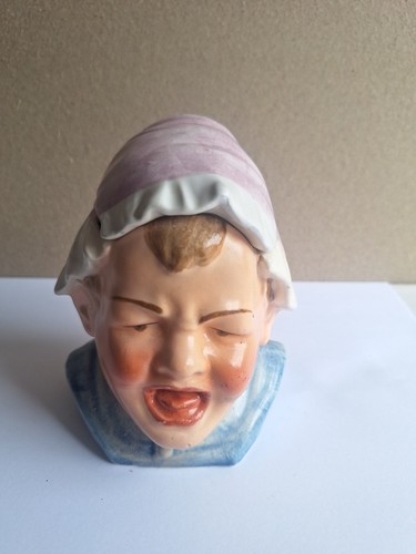 Vintage tobacco jar crying - jar,
