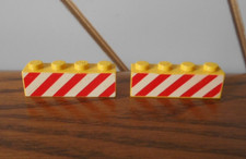 RED WHITE HAZARD DANGER STRIPE