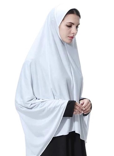 Khimar lycra white adults long - white,