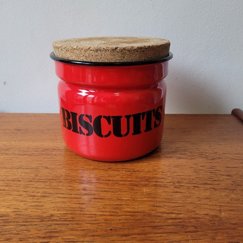 Vintage red polish enamelled - red,