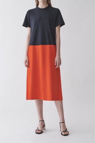 Cos blue orange colorblock - cos,