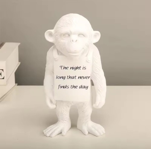 Monkey figurine sticky - figurine,