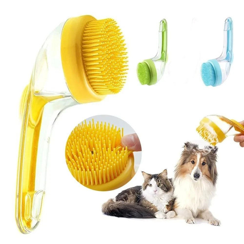 Pet bath brush - bath, cat