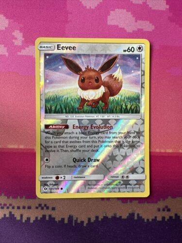 Pokemon card eevee - pokemon, &