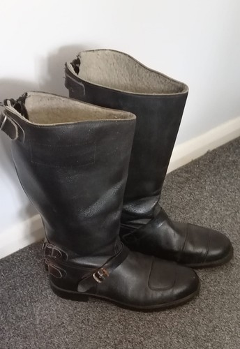 Vintage motorcycle boots - vintage,