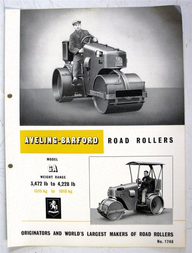 Aveling barford road roller - road, ga