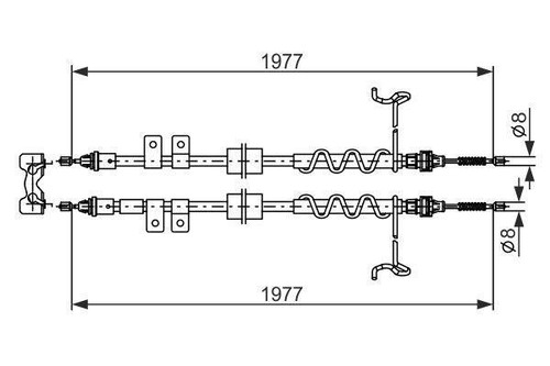 Hand brake cable ford - brake,