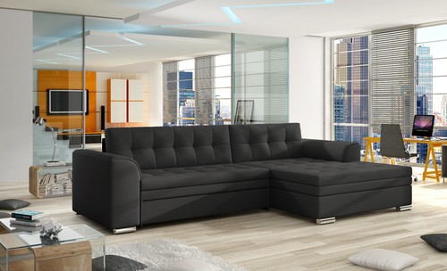 Sofaforge ridge black - black, faux