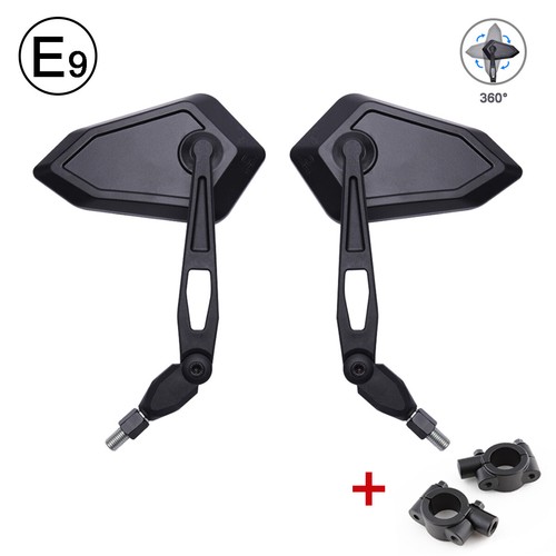 Motorcycle black mirrors - 2x,