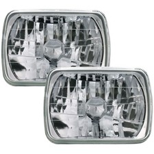 2pcs Crystal Clear Lens Chrome