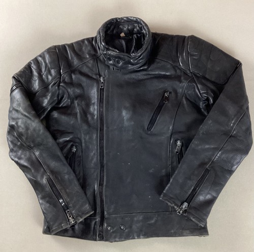 Vintage leather biker jacket - biker,
