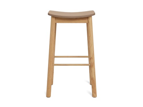 Barlow backless oak wood bar - barlow,
