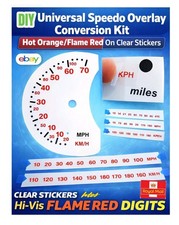 UNIVERSAL SPEEDO TACHO OVERLAY