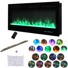 50'' Electric Fireplace Wall