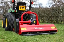 W-HF145 - Winton Hydraulic Offset Flail Mower - 1.45m Wide - For Compact Tractor
