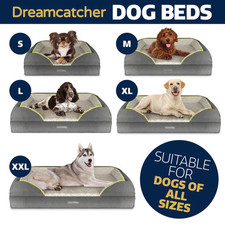 Dreamcatcher Luxury Dog Bed Orthopaedic Cooling Memory Foam Washable Large Pet